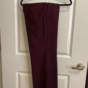 Ann Taylor Petite Perfect Wide-leg Pant In Wool Blend Stretch - Midnight Fig